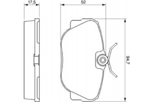 Bosch Σετ τακάκια, Δισκόφρενα - 0 986 491 730