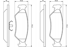 Bosch Σετ τακάκια, Δισκόφρενα - 0 986 492 020