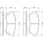 Bosch Σετ τακάκια, Δισκόφρενα - 0 986 493 340