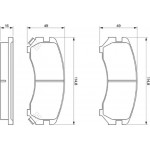 Bosch Σετ τακάκια, Δισκόφρενα - 0 986 493 450
