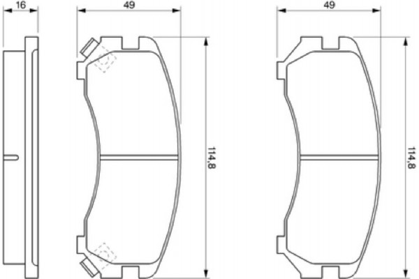 Bosch Σετ τακάκια, Δισκόφρενα - 0 986 493 450