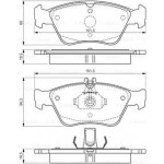 Bosch Σετ τακάκια, Δισκόφρενα - 0 986 494 002