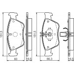 Bosch Σετ τακάκια, Δισκόφρενα - 0 986 494 002