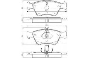 Bosch Σετ τακάκια, Δισκόφρενα - 0 986 494 002