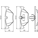 Bosch Σετ τακάκια, Δισκόφρενα - 0 986 494 009