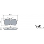 Bosch Σετ τακάκια, Δισκόφρενα - 0 986 494 011