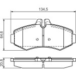 Bosch Σετ τακάκια, Δισκόφρενα - 0 986 494 013