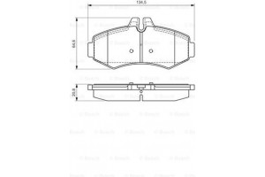 Bosch Σετ τακάκια, Δισκόφρενα - 0 986 494 013