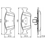 Bosch Σετ τακάκια, Δισκόφρενα - 0 986 494 015