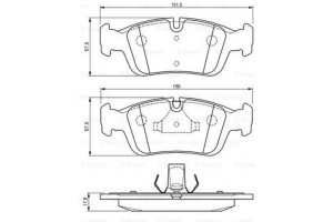 Bosch Σετ τακάκια, Δισκόφρενα - 0 986 494 015