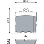 Bosch Σετ τακάκια, Δισκόφρενα - 0 986 494 016
