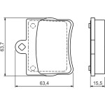 Bosch Σετ τακάκια, Δισκόφρενα - 0 986 494 017