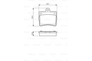 Bosch Σετ τακάκια, Δισκόφρενα - 0 986 494 017
