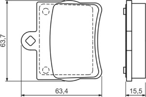 Bosch Σετ τακάκια, Δισκόφρενα - 0 986 494 017