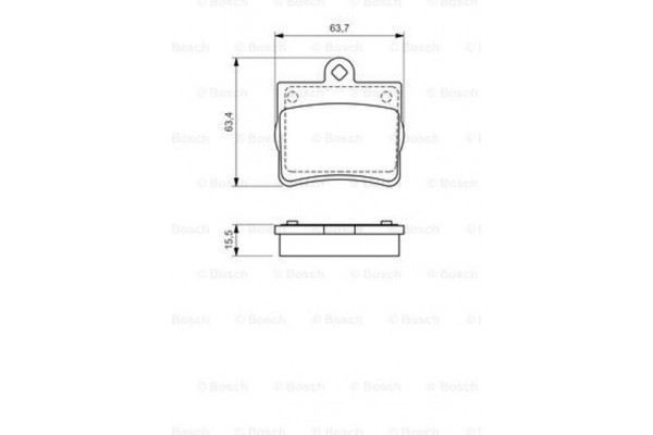 Bosch Σετ τακάκια, Δισκόφρενα - 0 986 494 017