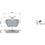 Bosch Σετ τακάκια, Δισκόφρενα - 0 986 494 020 Bosch Σετ τακάκια, Δισκόφρενα - 0 986 494 020