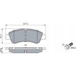 Bosch Σετ τακάκια, Δισκόφρενα - 0 986 494 027