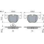 Bosch Σετ τακάκια, Δισκόφρενα - 0 986 494 028