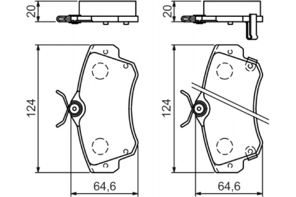 Bosch Σετ τακάκια, Δισκόφρενα - 0 986 494 029