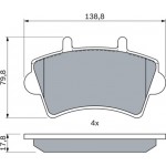 Bosch Σετ τακάκια, Δισκόφρενα - 0 986 494 031