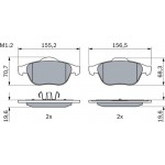 Bosch Σετ τακάκια, Δισκόφρενα - 0 986 494 033