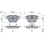 Bosch Σετ τακάκια, Δισκόφρενα - 0 986 494 036