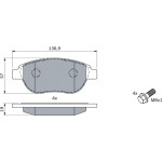 Bosch Σετ τακάκια, Δισκόφρενα - 0 986 494 038 Bosch Σετ τακάκια, Δισκόφρενα - 0 986 494 038