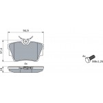 Bosch Σετ τακάκια, Δισκόφρενα - 0 986 494 040