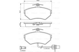 Bosch Σετ τακάκια, Δισκόφρενα - 0 986 494 042