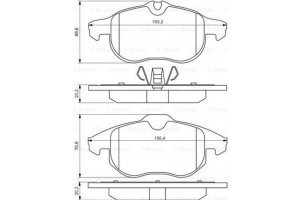 Bosch Σετ τακάκια, Δισκόφρενα - 0 986 494 044
