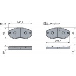 Bosch Σετ τακάκια, Δισκόφρενα - 0 986 494 048