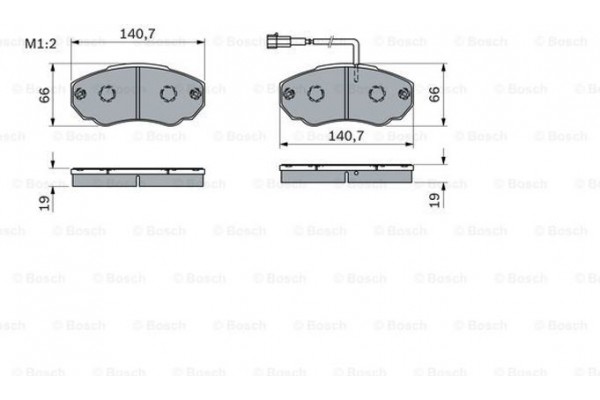 Bosch Σετ τακάκια, Δισκόφρενα - 0 986 494 048