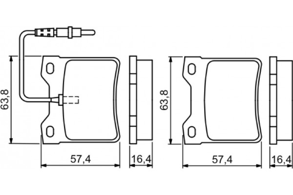 Bosch Σετ τακάκια, Δισκόφρενα - 0 986 494 055