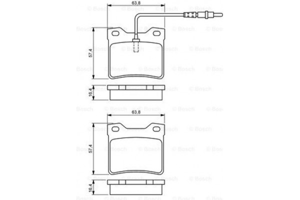 Bosch Σετ τακάκια, Δισκόφρενα - 0 986 494 055