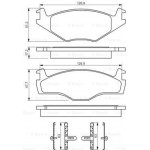 Bosch Σετ τακάκια, Δισκόφρενα - 0 986 494 057