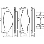 Bosch Σετ τακάκια, Δισκόφρενα - 0 986 494 057 Bosch Σετ τακάκια, Δισκόφρενα - 0 986 494 057