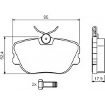Bosch Σετ τακάκια, Δισκόφρενα - 0 986 494 058 Bosch Σετ τακάκια, Δισκόφρενα - 0 986 494 058