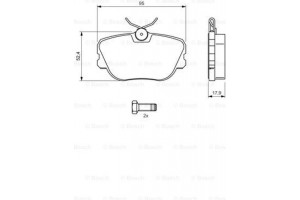 Bosch Σετ τακάκια, Δισκόφρενα - 0 986 494 058