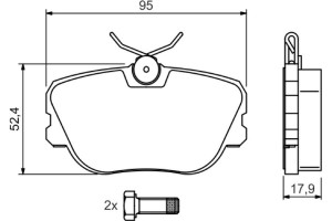 Bosch Σετ τακάκια, Δισκόφρενα - 0 986 494 058