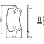 Bosch Σετ τακάκια, Δισκόφρενα - 0 986 494 062
