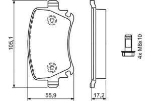 Bosch Σετ τακάκια, Δισκόφρενα - 0 986 494 062