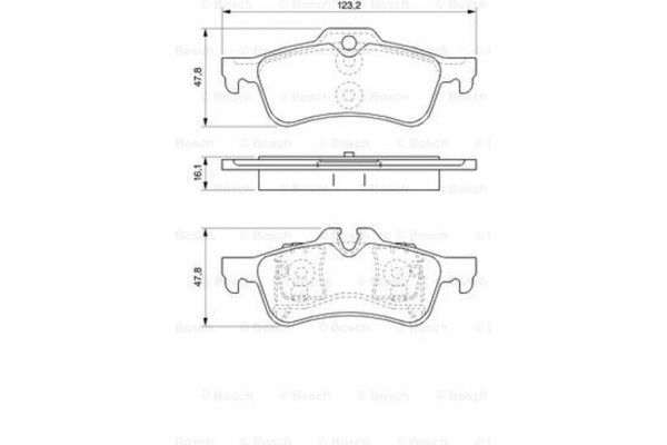 Bosch Σετ τακάκια, Δισκόφρενα - 0 986 494 063