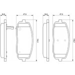 Bosch Σετ τακάκια, Δισκόφρενα - 0 986 494 064