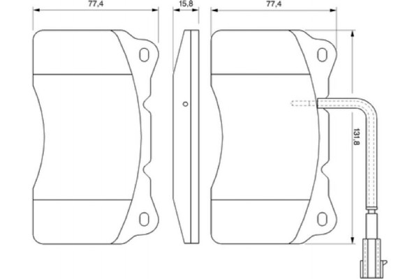 Bosch Σετ τακάκια, Δισκόφρενα - 0 986 494 067