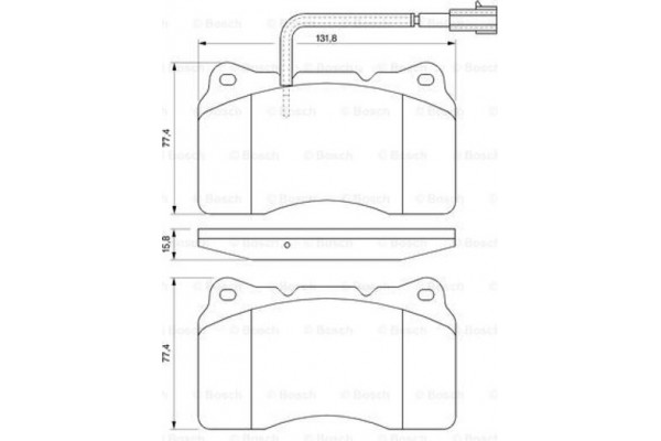 Bosch Σετ τακάκια, Δισκόφρενα - 0 986 494 067