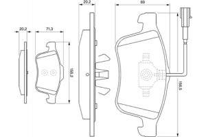 Bosch Σετ τακάκια, Δισκόφρενα - 0 986 494 071