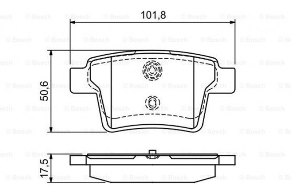 Bosch Σετ τακάκια, Δισκόφρενα - 0 986 494 076