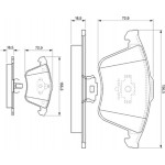 Bosch Σετ τακάκια, Δισκόφρενα - 0 986 494 077