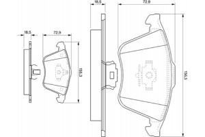 Bosch Σετ τακάκια, Δισκόφρενα - 0 986 494 077