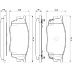 Bosch Σετ τακάκια, Δισκόφρενα - 0 986 494 078